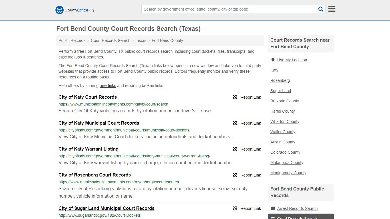 Court Records Search - Fort Bend County, TX (Adoptions ...